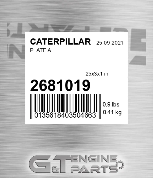 2681019 Plate A