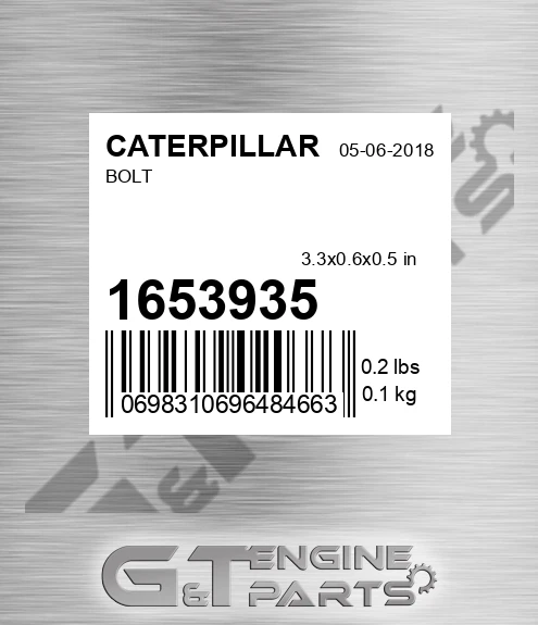 165-3935 Bolt for CATERPILLAR