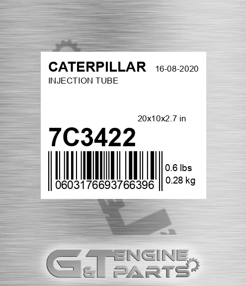 7C-3422 Injection Tube for CATERPILLAR