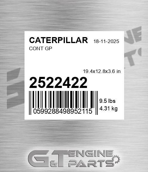 2522422 Cont Gp for CATERPILLAR