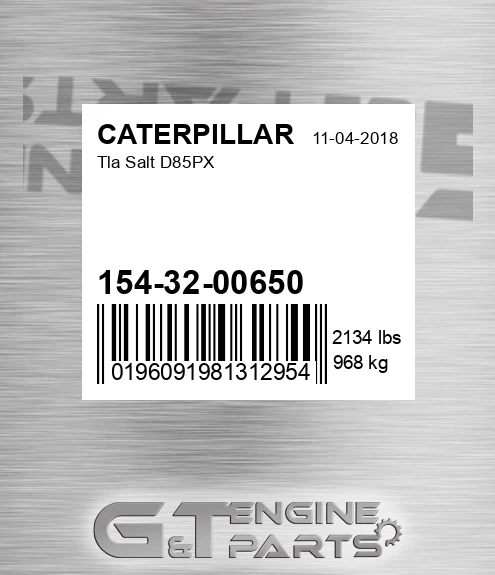 1543200650 Tla Salt D85px for CATERPILLAR