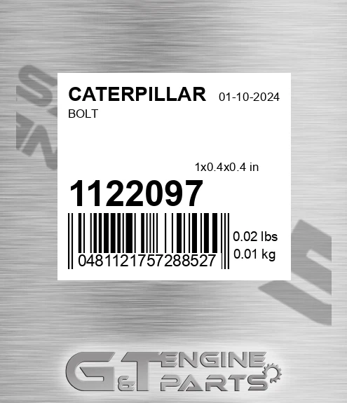 112-2097 Bolt for CATERPILLAR