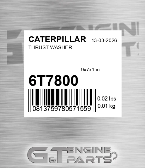 6T-7800 Thrust Washer for CATERPILLAR