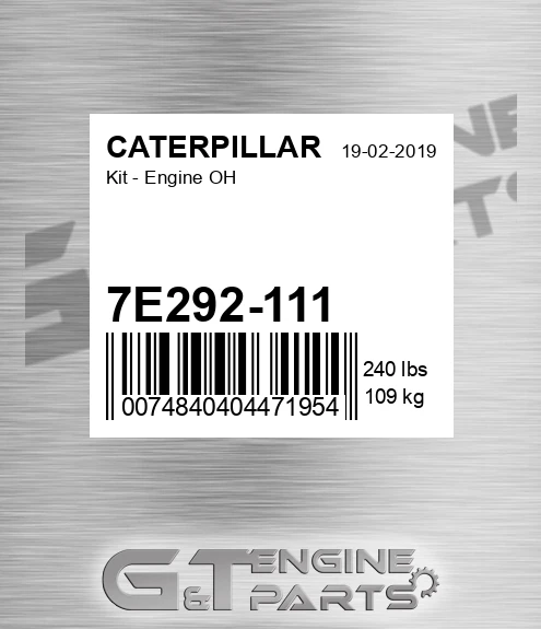 7E292-111 Kit - Engine Oh