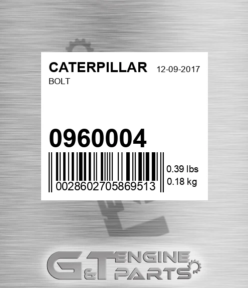 096-0004 Bolt