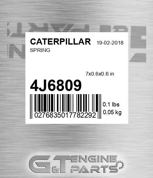 4J6809 Spring for CATERPILLAR