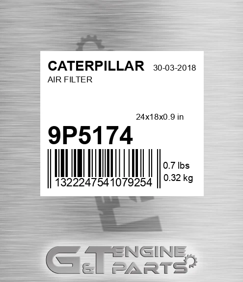 9P-5174 Air Filter for CATERPILLAR