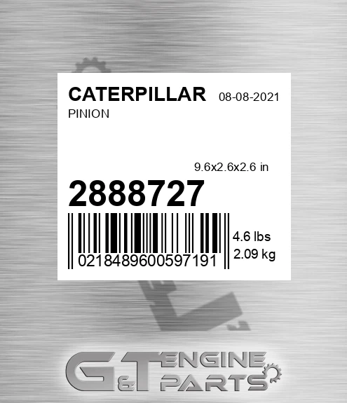 288-8727 Pinion for CATERPILLAR
