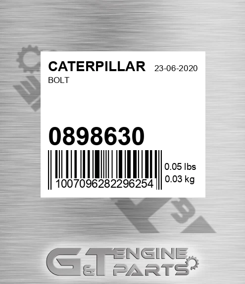 089-8630 Bolt