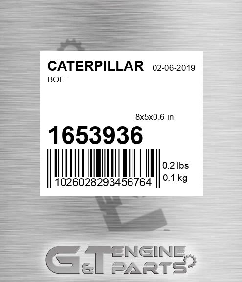 165-3936 Bolt for CATERPILLAR