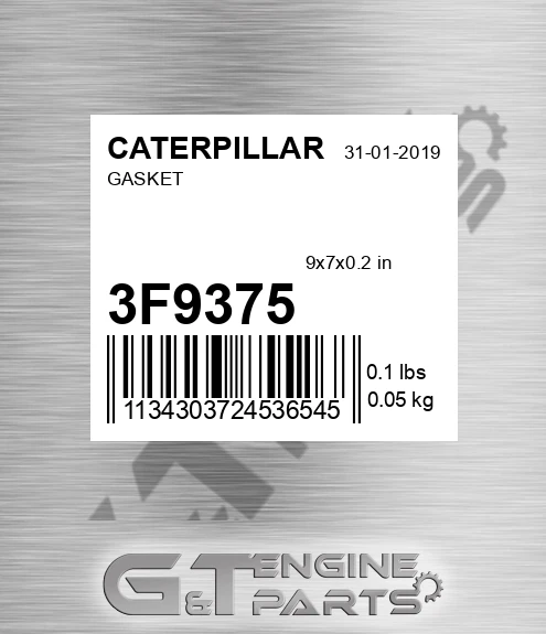 3F9375 Gasket for CATERPILLAR