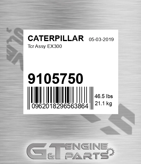 9105750 Tcr Assy Ex300 for CATERPILLAR