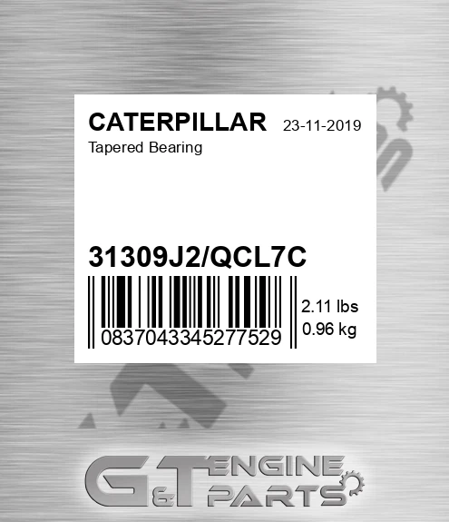 31309J2/QCL7C Tapered Bearing