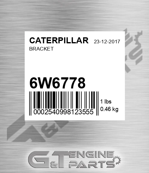 6W6778 Bracket