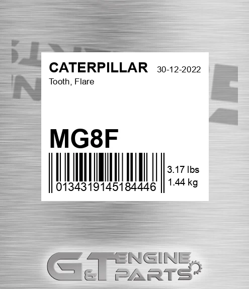 MG8F Tooth, Flare for CATERPILLAR