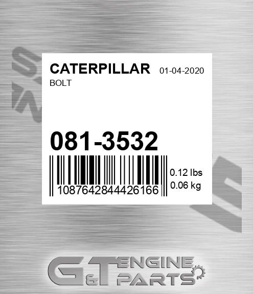 081-3532 Bolt