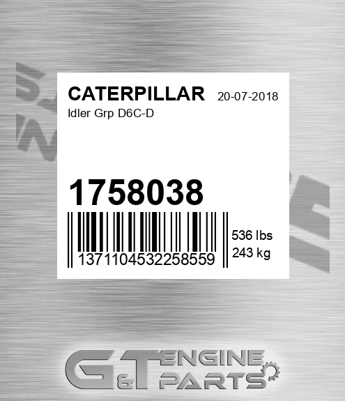 175-8038 Idler Grp D6c-d for CATERPILLAR