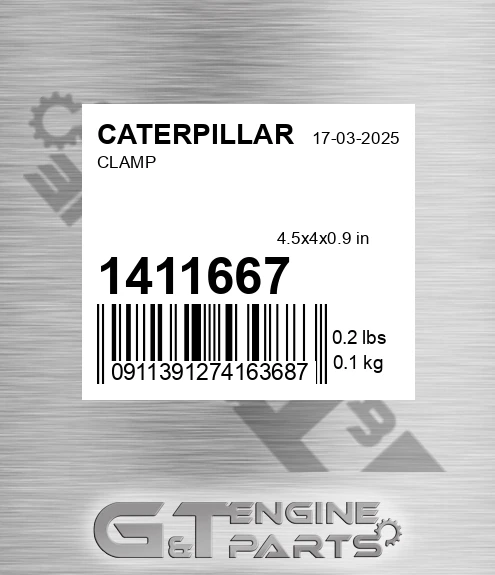 141-1667 Clamp for CATERPILLAR
