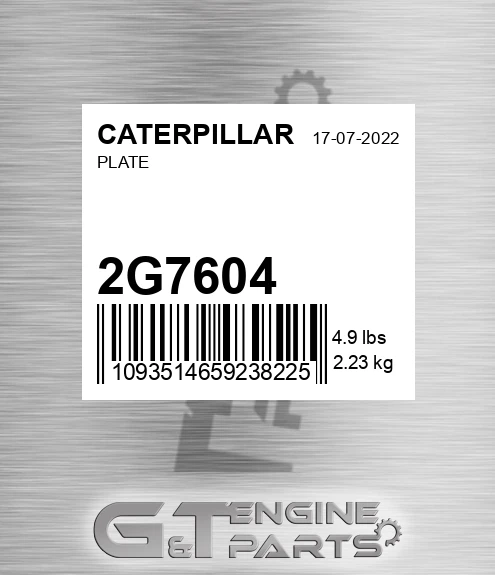 2G7604 Plate