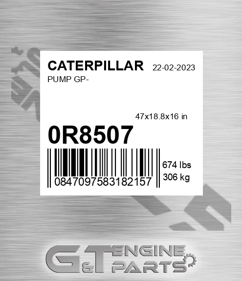 0R8507 Pump Gp- for CATERPILLAR