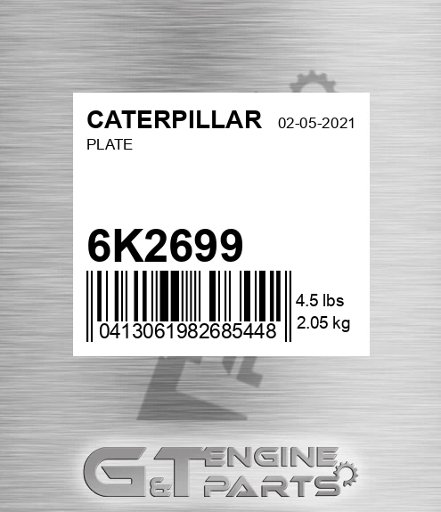 6K-2699 Plate