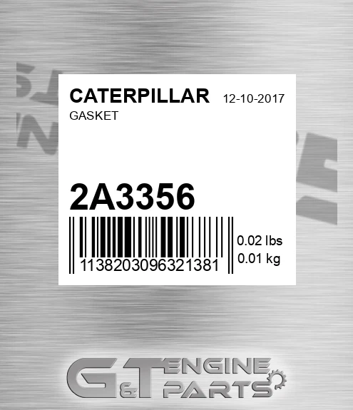 2A3356 Gasket for CATERPILLAR