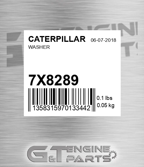 7X8289 Washer for CATERPILLAR