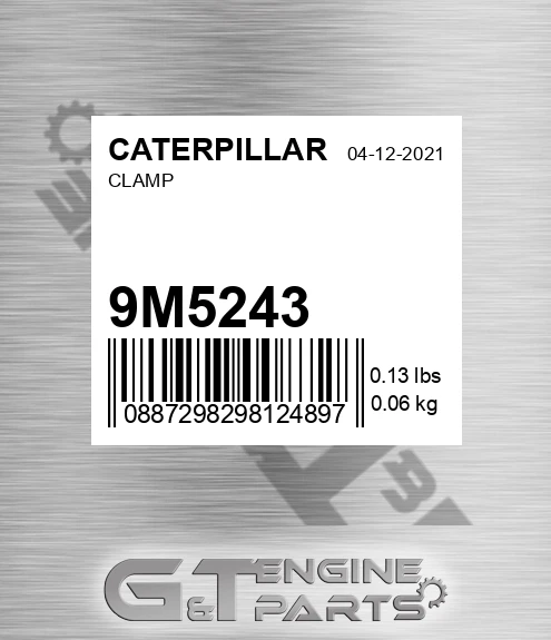 9M-5243 Clamp for CATERPILLAR