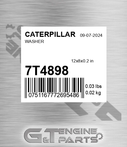 7T-4898 Washer for CATERPILLAR