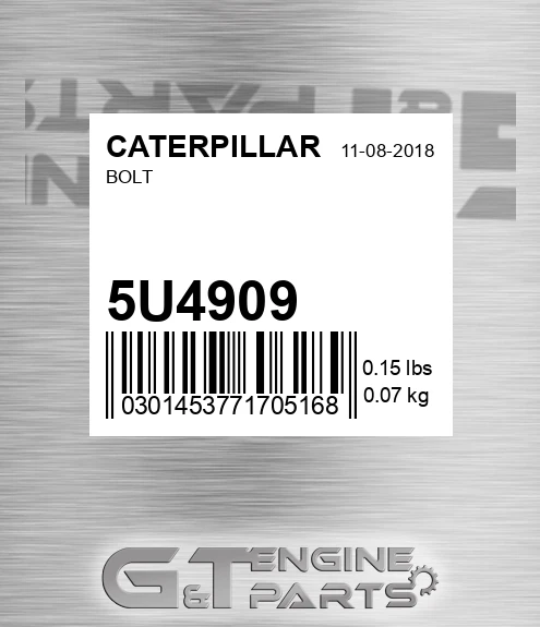 5U-4909 Bolt for CATERPILLAR