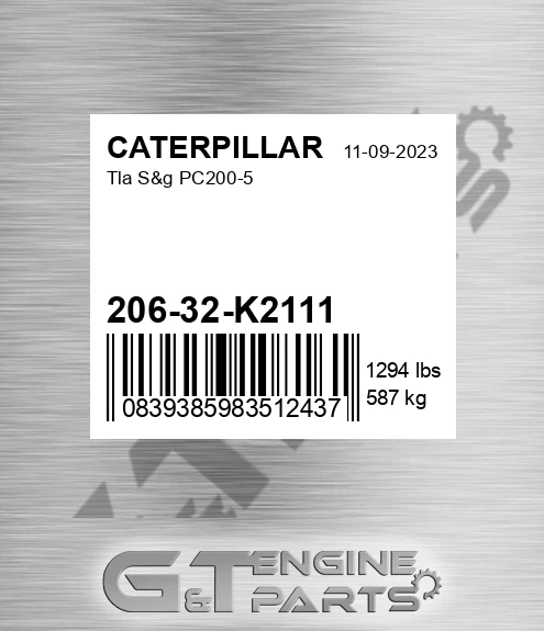 20632K2111 Tla S&g Pc200-5 for CATERPILLAR
