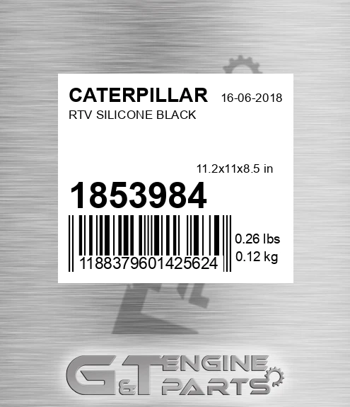 185-3984 Rtv Silicone Black for CATERPILLAR