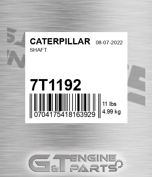 7T-1192 Shaft