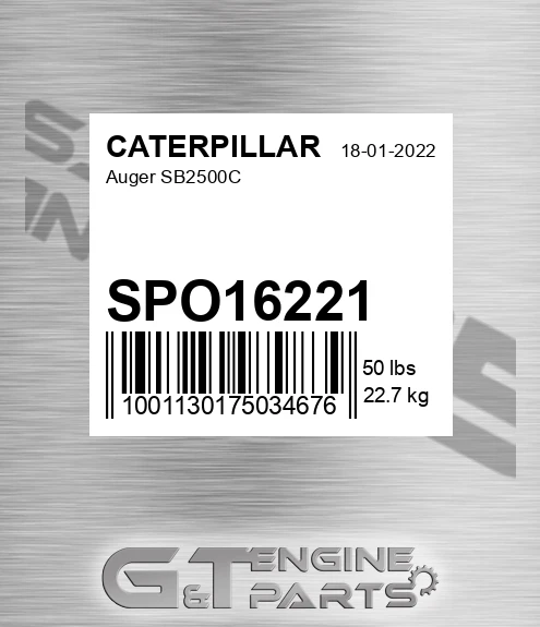 SPO16221 Auger Sb2500c for CATERPILLAR