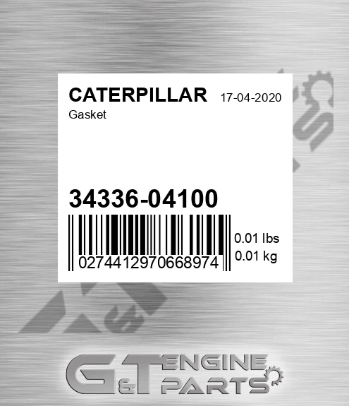 34336-04100 Gasket