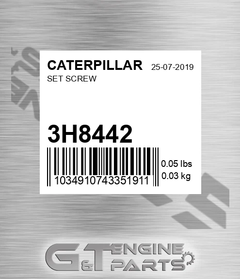3H8442 Set Screw