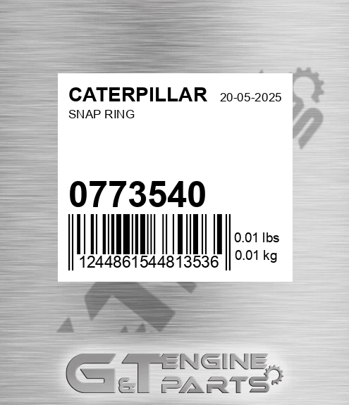 077-3540 Snap Ring for CATERPILLAR