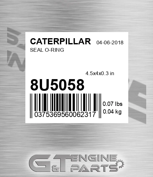 8U-5058 Seal O-ring for CATERPILLAR