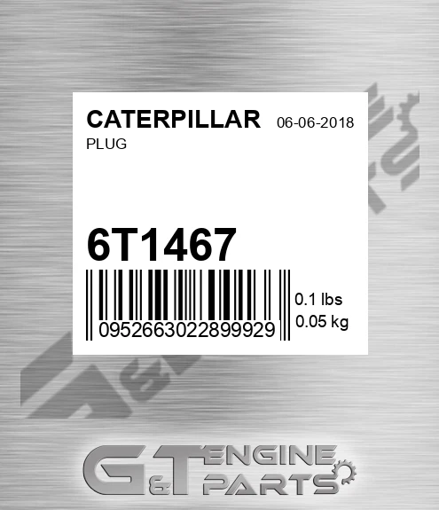 6T-1467 Plug for CATERPILLAR