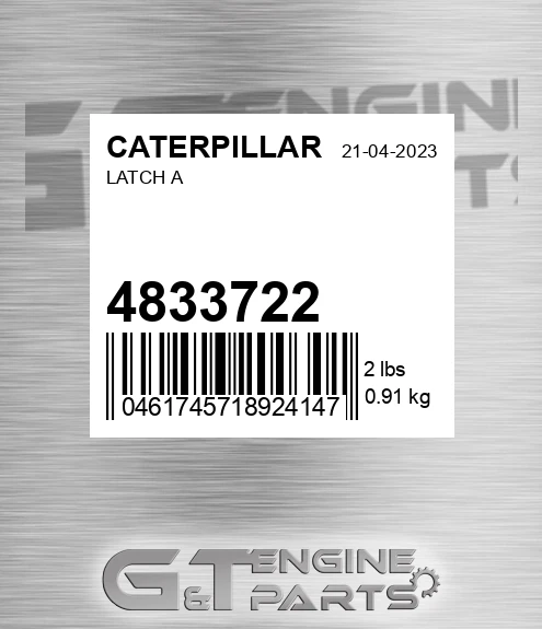 4833722 Latch A for CATERPILLAR