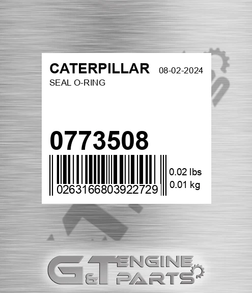 077-3508 Seal O-ring for CATERPILLAR
