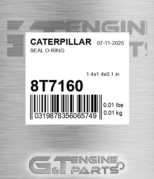 8T-7160 Seal O-ring for CATERPILLAR