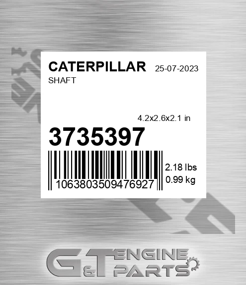 373-5397 CATERPILLAR Shaft