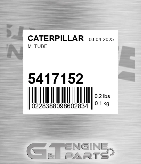 541-7152 M. Tube for CATERPILLAR