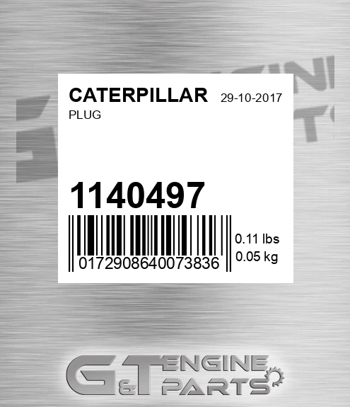 114-0497 Plug for CATERPILLAR