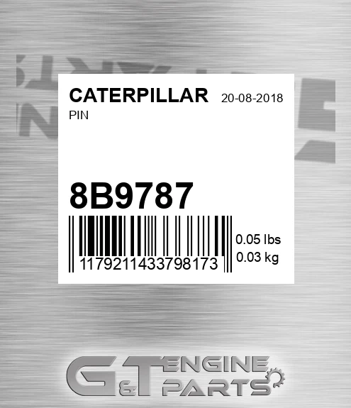 8B9787 Pin for CATERPILLAR