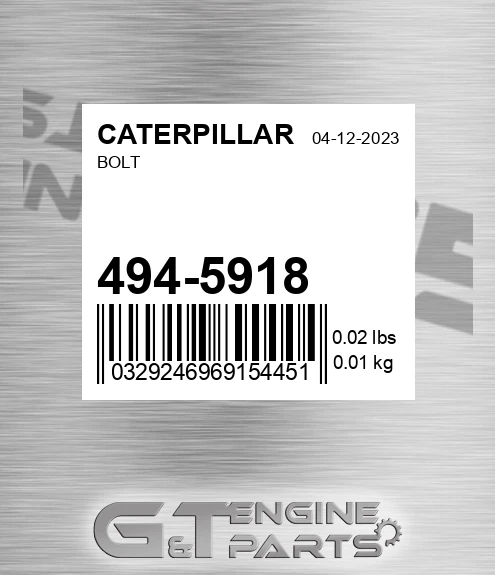 494-5918 Bolt