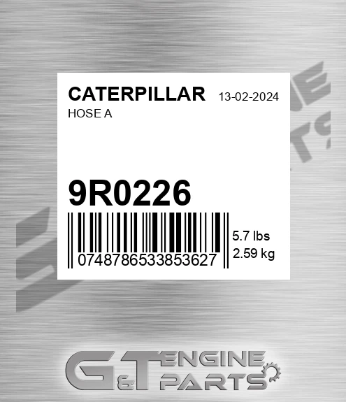 9R0226 Hose A for CATERPILLAR