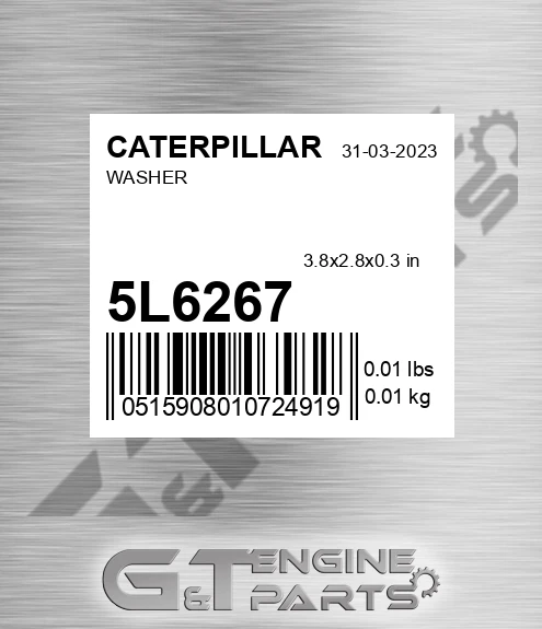 5L6267 Washer for CATERPILLAR