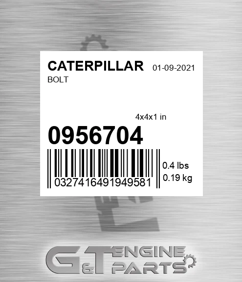 095-6704 Bolt for CATERPILLAR